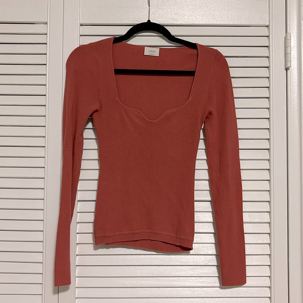 Rust orange Wilfred top